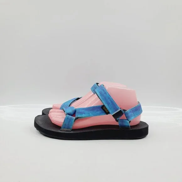 Teva Women's Blue Original Universal Tie-Dye 1124231 Sport Sandals Size US 9 - Picture 2 of 9